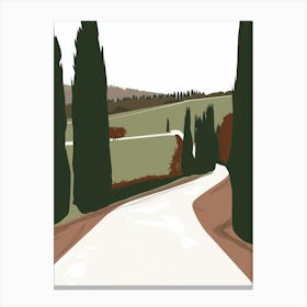 Road To Tuscany Canvas Print