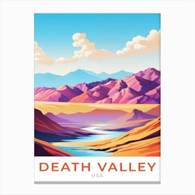 Usa Death Valley Travel Canvas Print