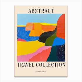 Abstract Travel Collection Poster Guinea Bissau 2 Canvas Print