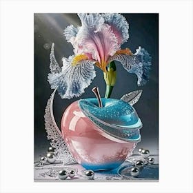 Blue apple Canvas Print