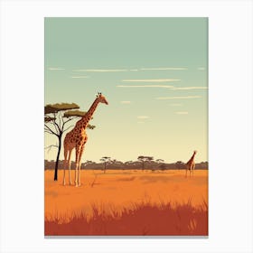 Botswana 3 Travel Illustration Canvas Print