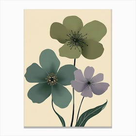 Three Flowers 14 Canvas Print