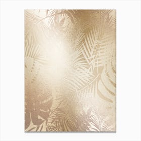Gold On Gold Leaves Canvas Print