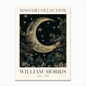 William Morris Golden Moon Canvas Print