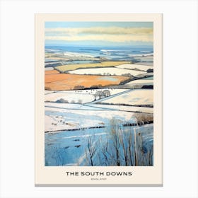 The South Downs England 1 Poster Canvas Print