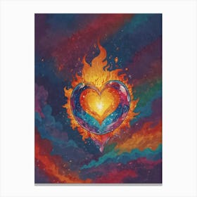Heart Of Fire 60 Canvas Print