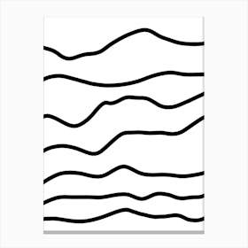 Wavy Lines 11 Canvas Print