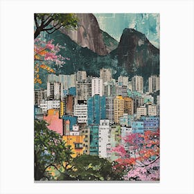Rio De Janeiro Kitsch Cityscape 4 Canvas Print