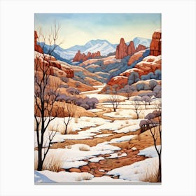 Zion National Park United States 3 Canvas Print