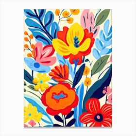 Flowers 8, Matisse style Canvas Print