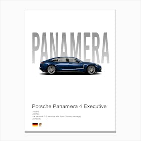 Panamera 4 Executive Porsche Canvas Print