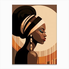 African Woman Portrait 5 Canvas Print
