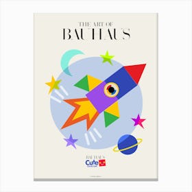 BAUHAUS FOR KIDS | ROCKET Canvas Print