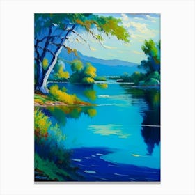 Lagoon Landscapes Waterscape Impressionism 2 Canvas Print