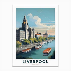 Liverpool England City Canvas Print