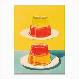 Orange Jelly Retro Advertisement Style 2 Canvas Print