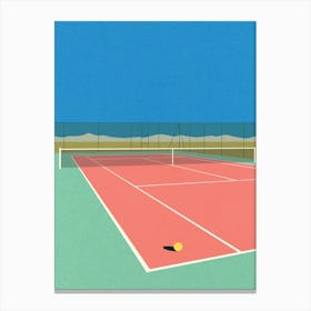 Tennis Court In The Desert Canvas Print