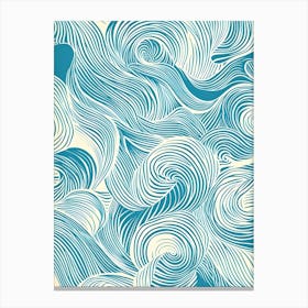 Abstract Wave Pattern 4 Canvas Print