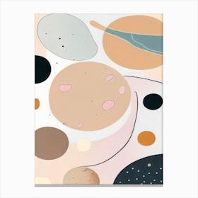 Leo Planet Musted Pastels Space Canvas Print