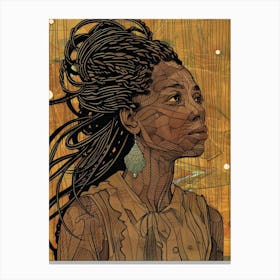 Afro-American Woman 54 Canvas Print