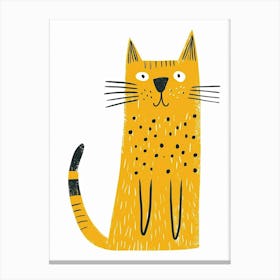 Yellow Cat 4 Canvas Print