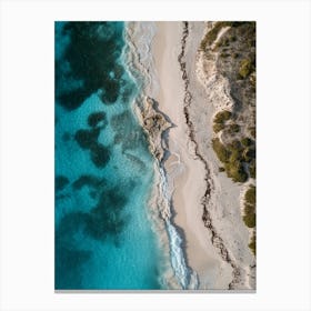 Aerial View Of A Beach 153 Canvas Print