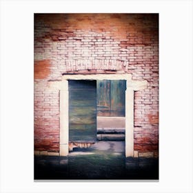 Broken Wooden Door Venice Canvas Print