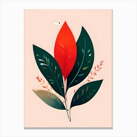 Leaf Illustration Canvas Print