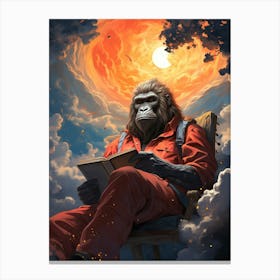 Gorilla In The Sky Canvas Print