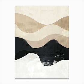 Earthly Shades Minimalist Style Canvas Print