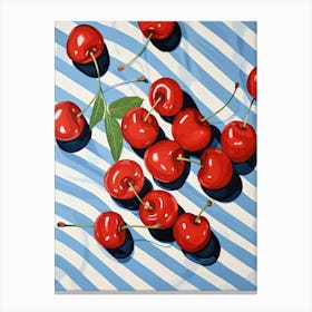 Cherries Fruit Summer Illustration 1 Canvas Print