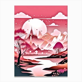 Pink Landscape 1 Canvas Print