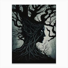 Lady in the Tree Canvas Print