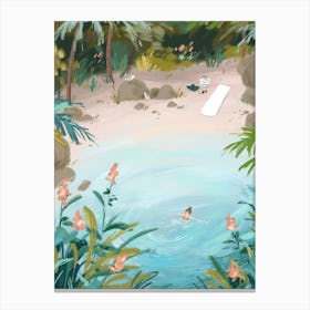 Swimming Cove Canvas Print