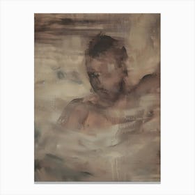 Man In Water Canvas Print