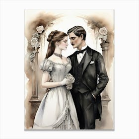 Victoria'S Wedding art print Canvas Print