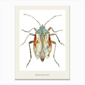 Colourful Insect Illustration Boxelder Bug 16 Poster Canvas Print