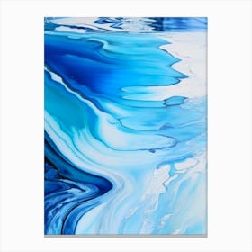 Water As A Source Of Inspiration & Reflection Waterscape Marble Acrylic Painting 1 Canvas Print