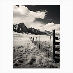 Colorado, Black And White Analogue Photograph 2 Canvas Print