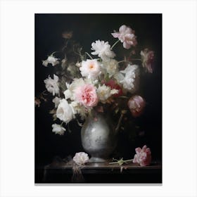 Wild Flowers Still Life Painting Canvas Print