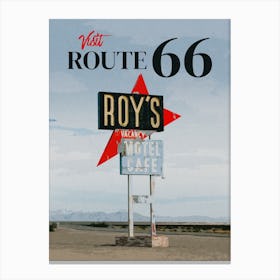Travel Route 66 Canvas Print