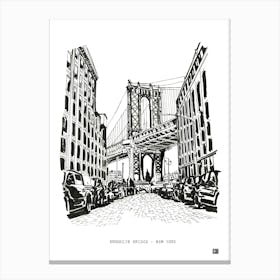 Brooklyn Bridge Manhattan New York USA Canvas Print