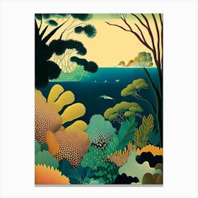 The Great Barrier Reef Australia Rousseau Inspired Tropical Destination Canvas Print