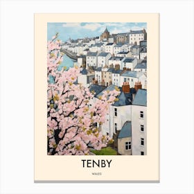 Tenby (Wales) Painting 1 Travel Poster Canvas Print