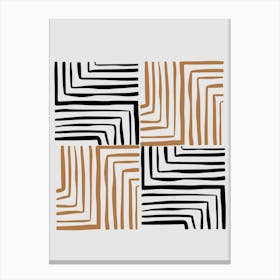 Zebra Stripes minimalism art Canvas Print