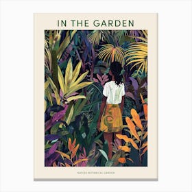 In The Garden Poster Naples Botanical Garden 1 Canvas Print
