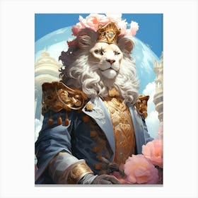 Lion Of The Abyss Canvas Print