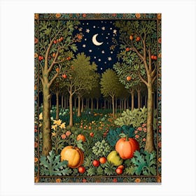 William Morris Pumpkins In The Forest Canvas Print