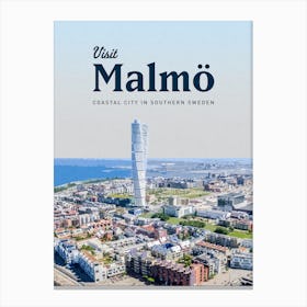 Visit Malmo Coastal City In Southern Oslo Canvas Print