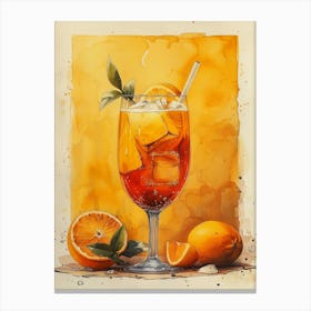 Aperol Spritz Art Print 61 Canvas Print